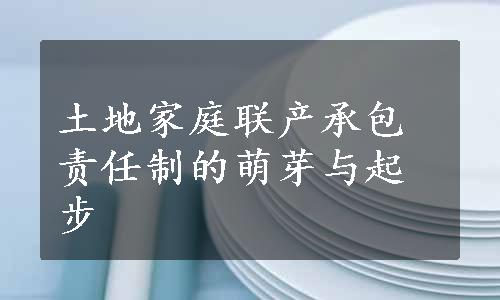 土地家庭联产承包责任制的萌芽与起步