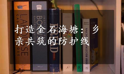 打造金石海塘：乡亲共筑的防护线