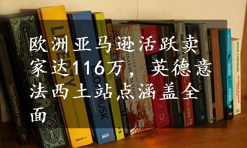 欧洲亚马逊活跃卖家达116万，英德意法西土站点涵盖全面