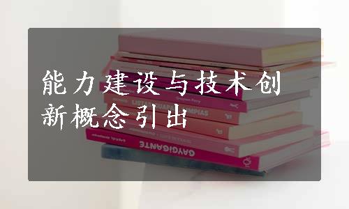 能力建设与技术创新概念引出