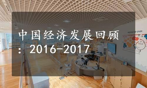 中国经济发展回顾：2016-2017