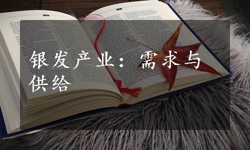 银发产业：需求与供给