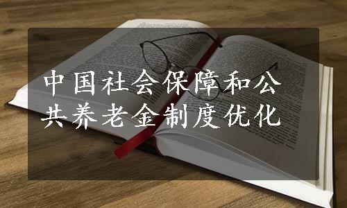 中国社会保障和公共养老金制度优化