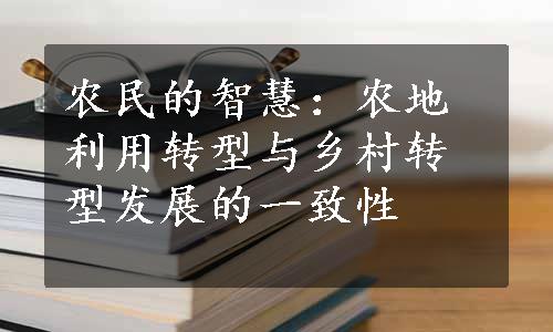 农民的智慧：农地利用转型与乡村转型发展的一致性