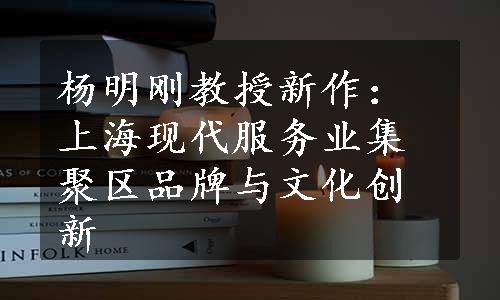 杨明刚教授新作：上海现代服务业集聚区品牌与文化创新