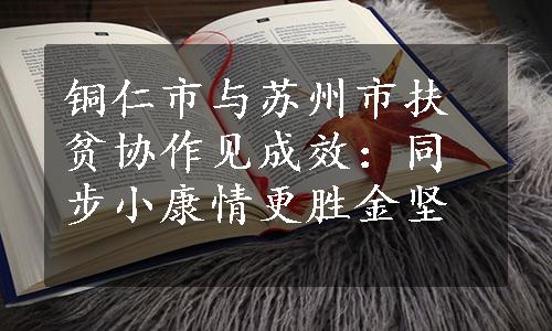 铜仁市与苏州市扶贫协作见成效：同步小康情更胜金坚