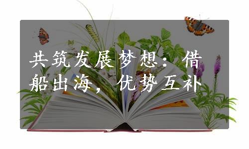 共筑发展梦想：借船出海，优势互补