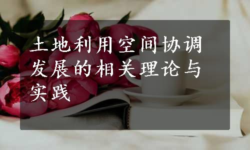 土地利用空间协调发展的相关理论与实践