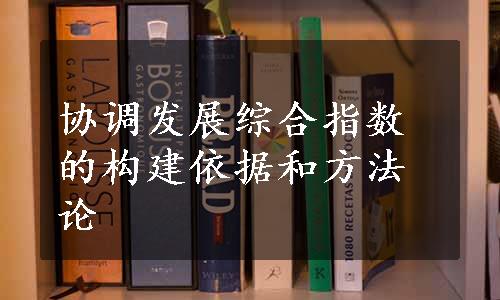 协调发展综合指数的构建依据和方法论