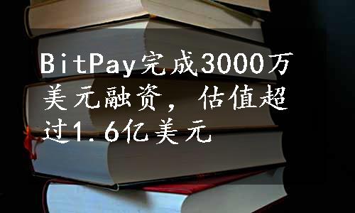 BitPay完成3000万美元融资，估值超过1.6亿美元