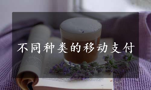 不同种类的移动支付