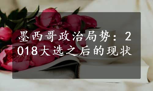 墨西哥政治局势：2018大选之后的现状