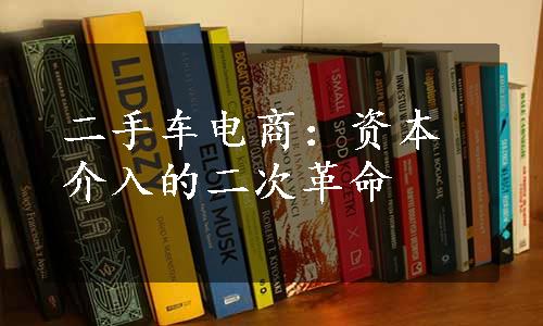 二手车电商：资本介入的二次革命