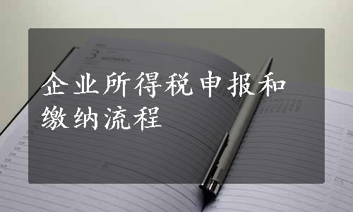 企业所得税申报和缴纳流程