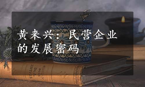 黄来兴：民营企业的发展密码