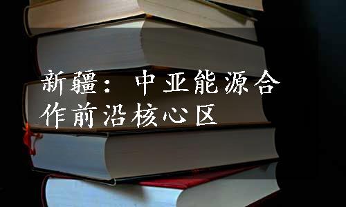 新疆：中亚能源合作前沿核心区