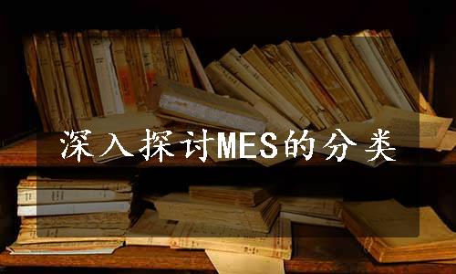 深入探讨MES的分类