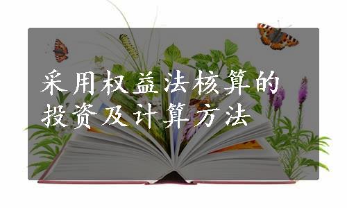 采用权益法核算的投资及计算方法