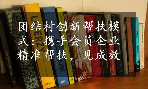 团结村创新帮扶模式：携手会员企业精准帮扶，见成效