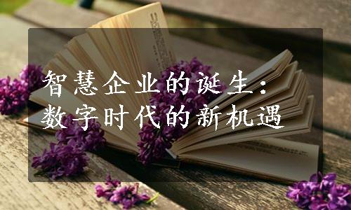 智慧企业的诞生：数字时代的新机遇