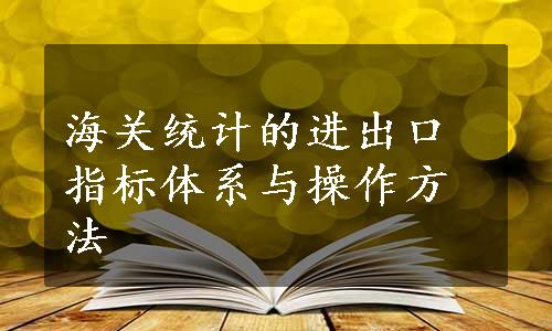 海关统计的进出口指标体系与操作方法