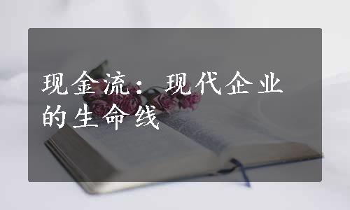 现金流：现代企业的生命线