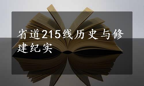 省道215线历史与修建纪实