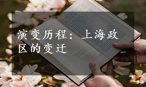 演变历程：上海政区的变迁