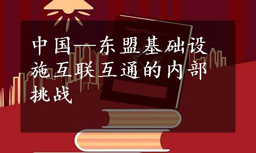 中国—东盟基础设施互联互通的内部挑战