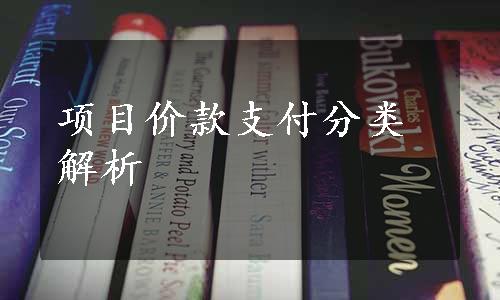 项目价款支付分类解析