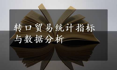 转口贸易统计指标与数据分析