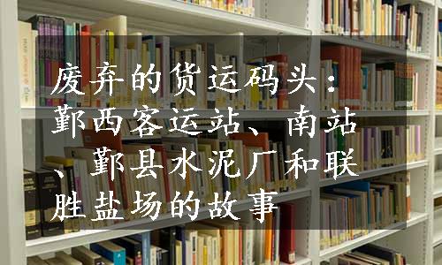 废弃的货运码头：鄞西客运站、南站、鄞县水泥厂和联胜盐场的故事