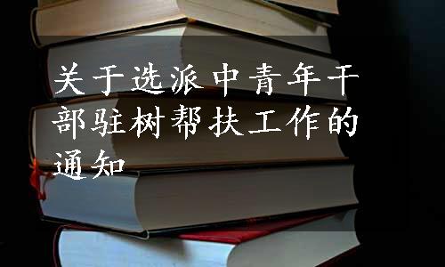 关于选派中青年干部驻树帮扶工作的通知