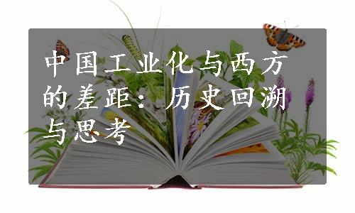 中国工业化与西方的差距：历史回溯与思考