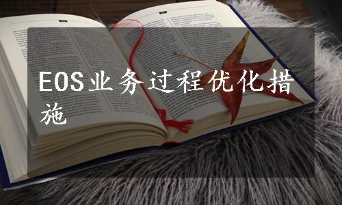 EOS业务过程优化措施