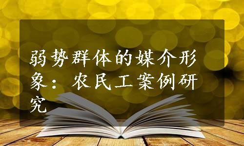 弱势群体的媒介形象：农民工案例研究