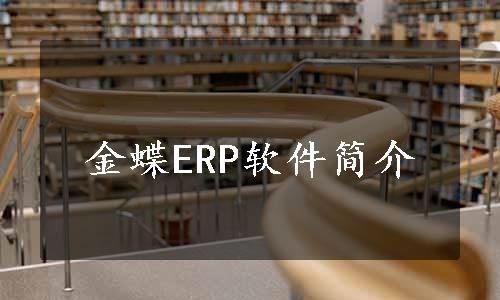 金蝶ERP软件简介