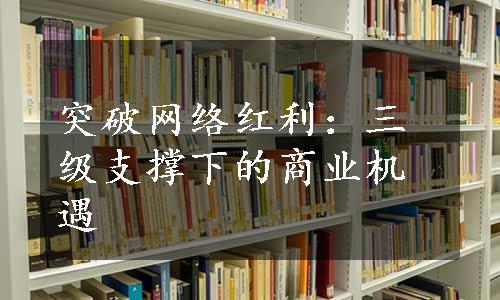 突破网络红利：三级支撑下的商业机遇