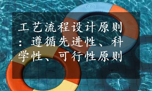 工艺流程设计原则：遵循先进性、科学性、可行性原则