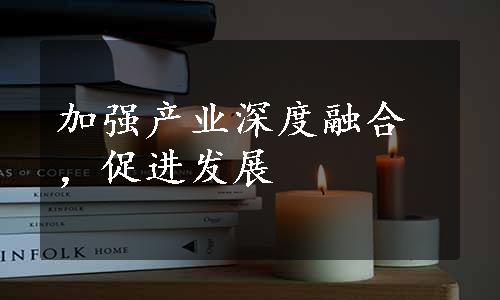 加强产业深度融合，促进发展