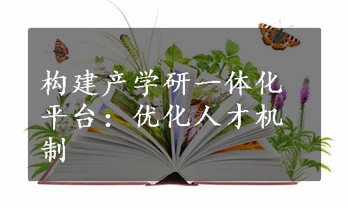 构建产学研一体化平台：优化人才机制