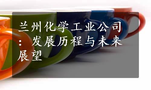 兰州化学工业公司：发展历程与未来展望