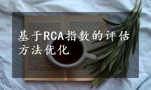 基于RCA指数的评估方法优化