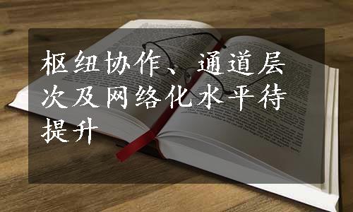 枢纽协作、通道层次及网络化水平待提升