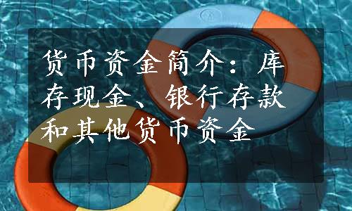 货币资金简介：库存现金、银行存款和其他货币资金