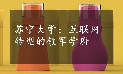 苏宁大学：互联网转型的领军学府