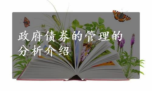 政府债券的管理的分析介绍