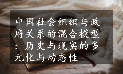 中国社会组织与政府关系的混合模型：历史与现实的多元化与动态性