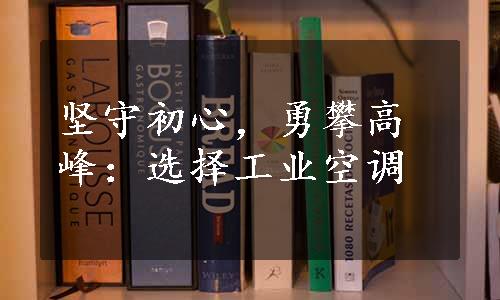 坚守初心，勇攀高峰：选择工业空调