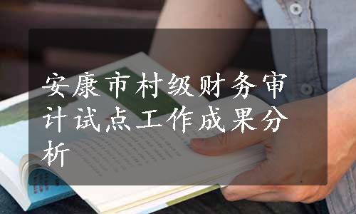 安康市村级财务审计试点工作成果分析